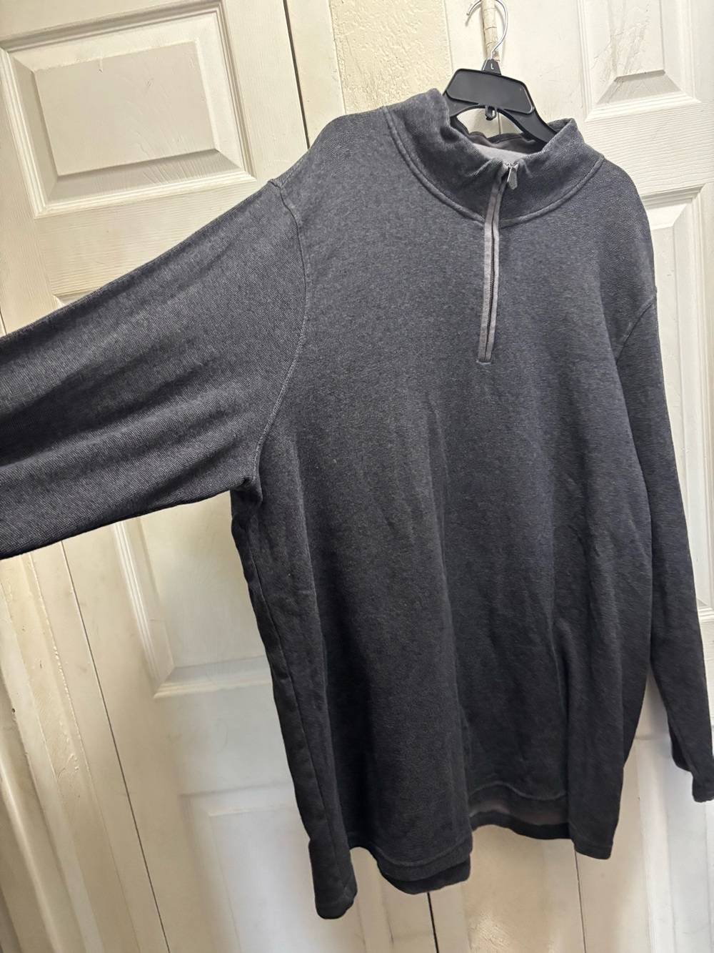 Oak hill Men's Charcoal Half-Zip Sweater
